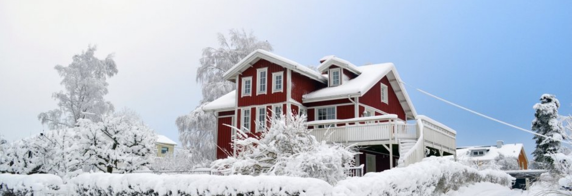 House covered with snow