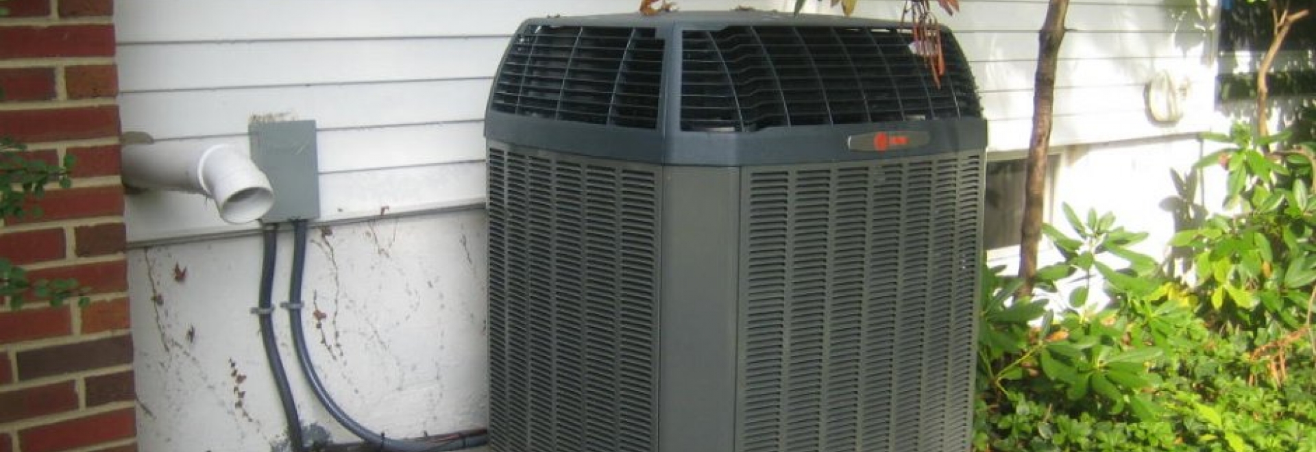 Trane unit outside house