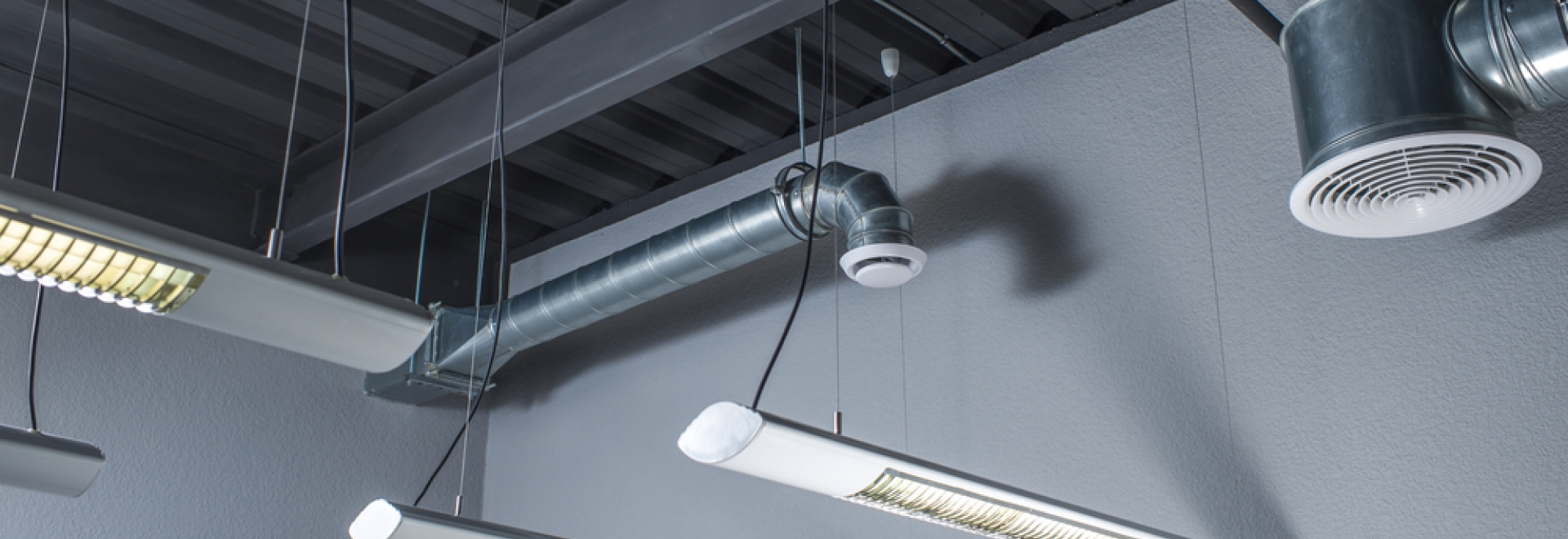 commercial ventilation in office or warehouse