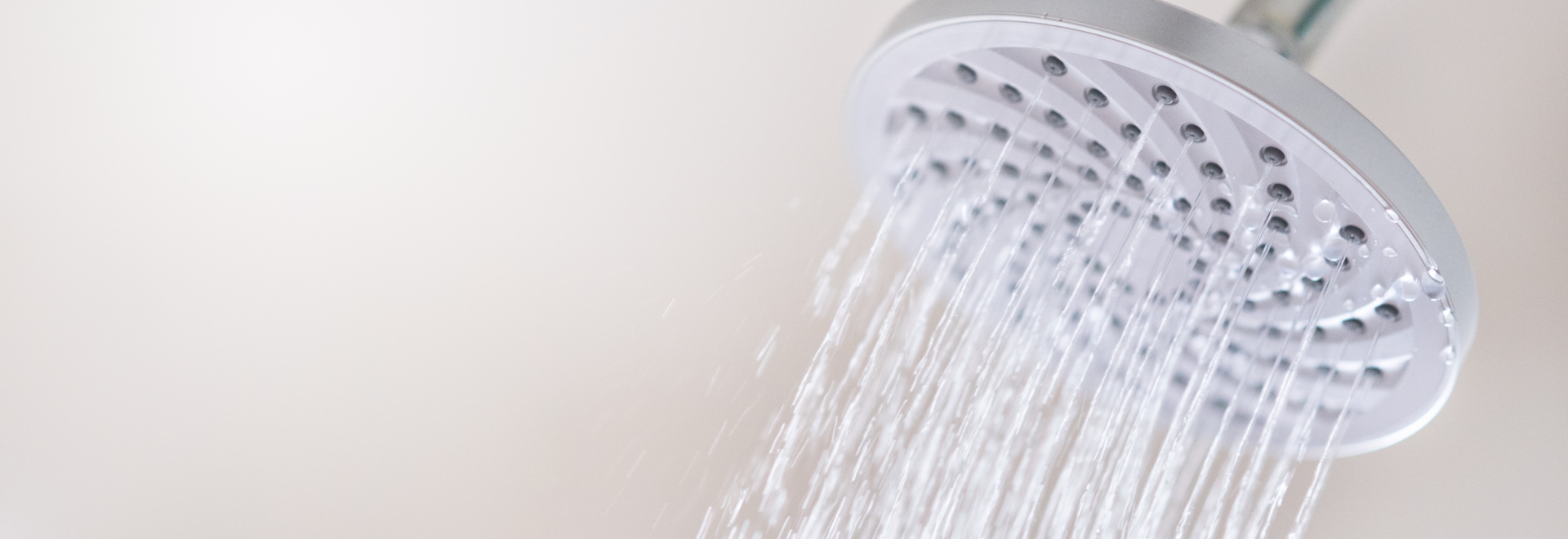 hot water coming out of shower head