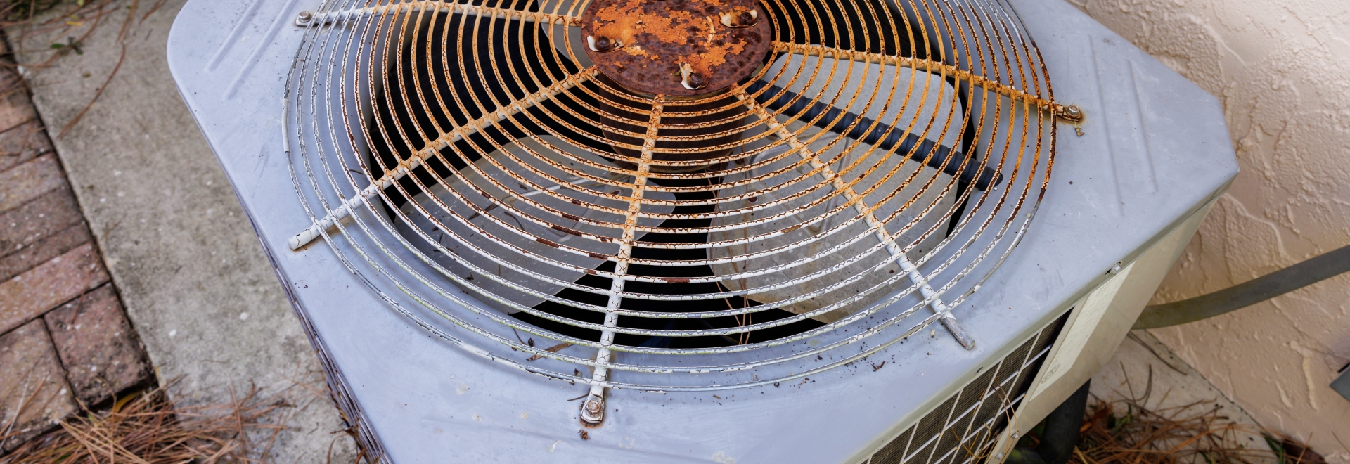 old rusty air conditioner