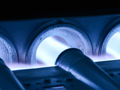 closeup image of a furnace