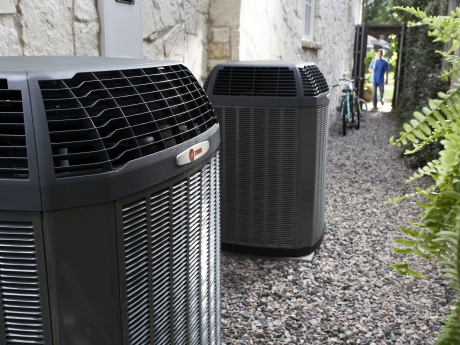 Trane Hybrid Heat Pumps outside