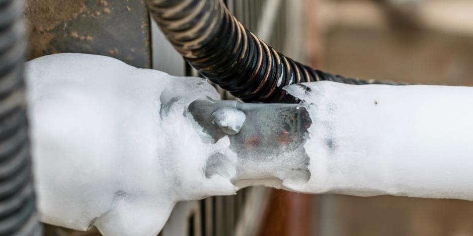 What causes an air conditioner to freeze up?