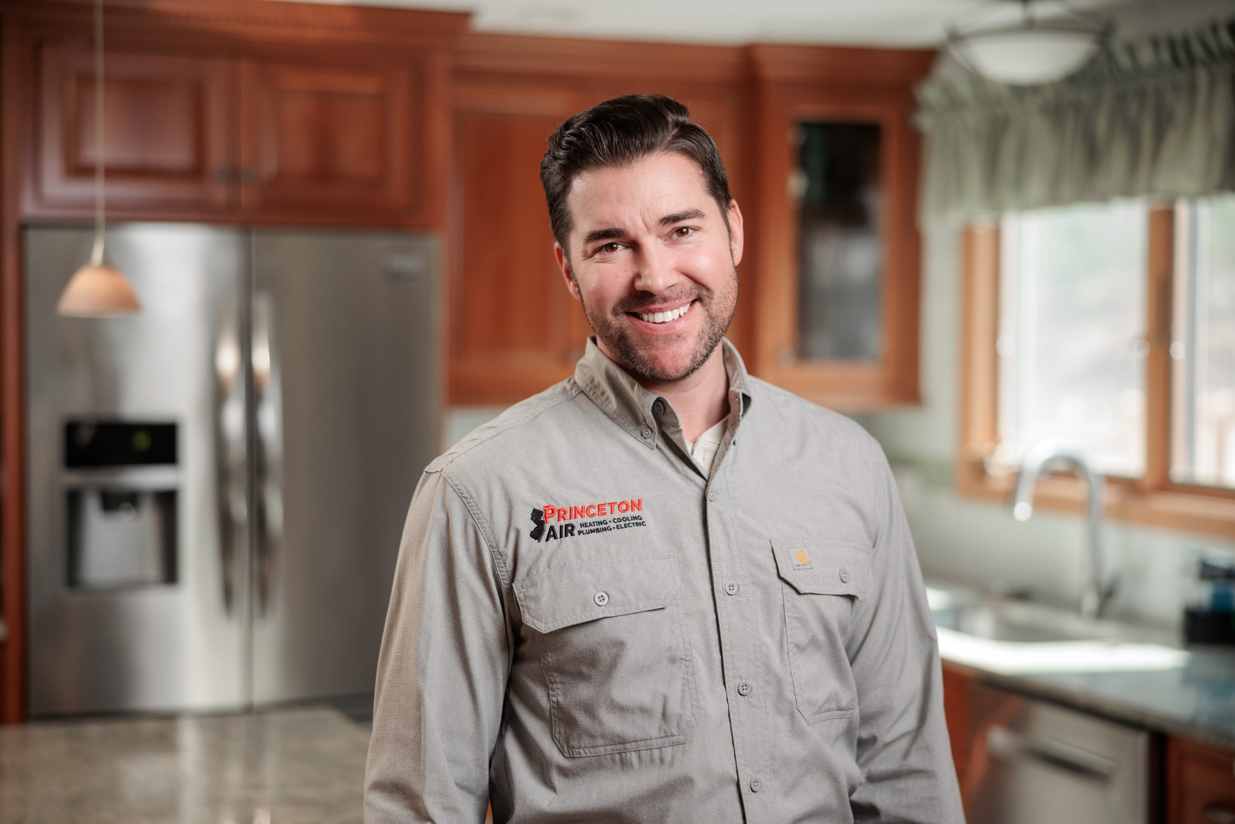 PA tech in a kitchen