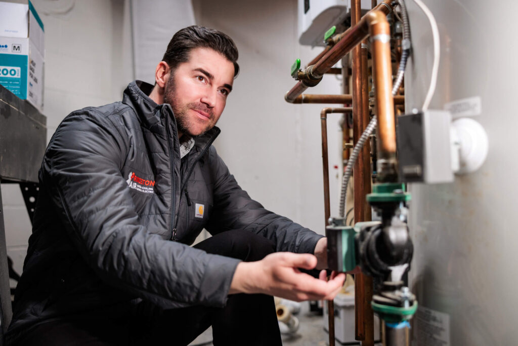 PA tech working on boiler